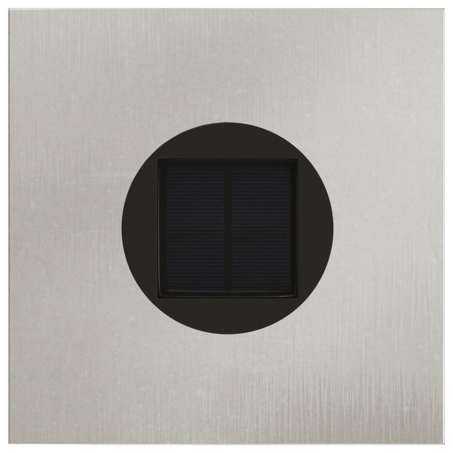 Zonne Led Padverlichting 2 Pcs 18 x 18 x 80 cm Roestvrij staal