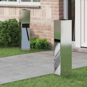 Zonne LED padverlichting 2 stuks 18x18x80 cm gegalvaniseerd staal