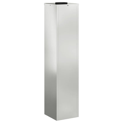 Zonne Led Padverlichting 2 Pcs Gegalvaniseerd Gegalvaniseerd 18 x 18 x 80 cm Geëgalvaniseerd staal