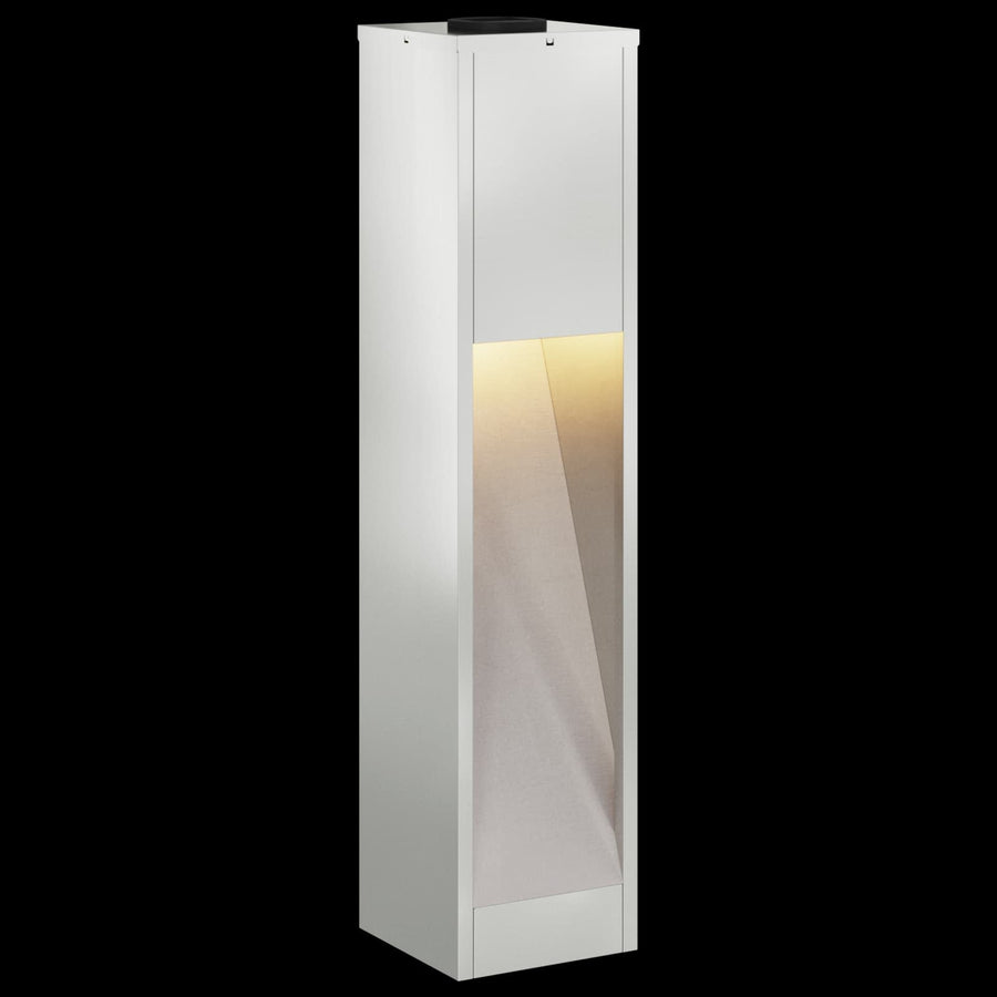 Zonne Led Padverlichting 2 Pcs Gegalvaniseerd Gegalvaniseerd 18 x 18 x 80 cm Geëgalvaniseerd staal