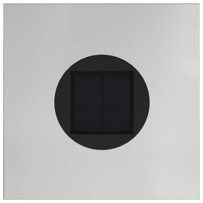 Zonne Led Padverlichting 2 Pcs Gegalvaniseerd Gegalvaniseerd 18 x 18 x 80 cm Geëgalvaniseerd staal