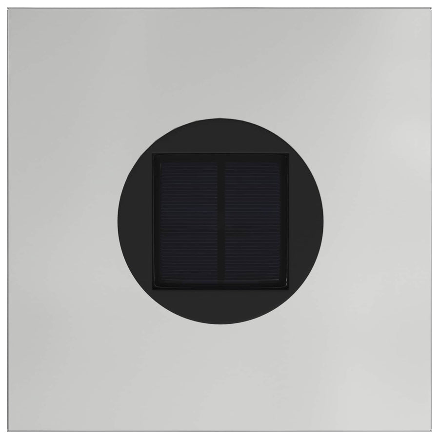 Zonne Led Padverlichting 2 Pcs Gegalvaniseerd Gegalvaniseerd 18 x 18 x 80 cm Geëgalvaniseerd staal