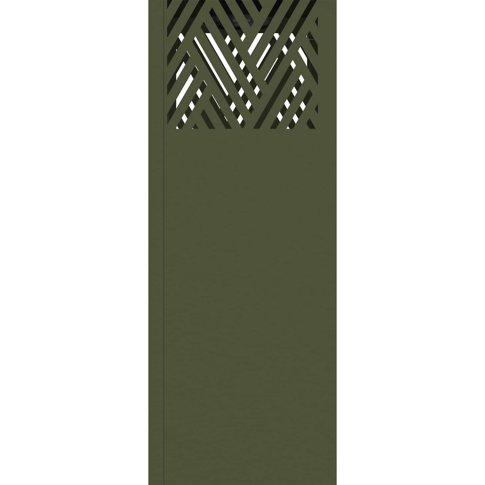 Solar Led Pad Licht 2 Pcs Olijf Groen Koudgewalst Staal 18 x 18 x 50 cm Olijfgroen