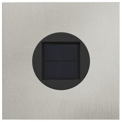 Solar Led Pad Licht 2 Pcs 18 x 18 x 80 cm Roestvrij staal