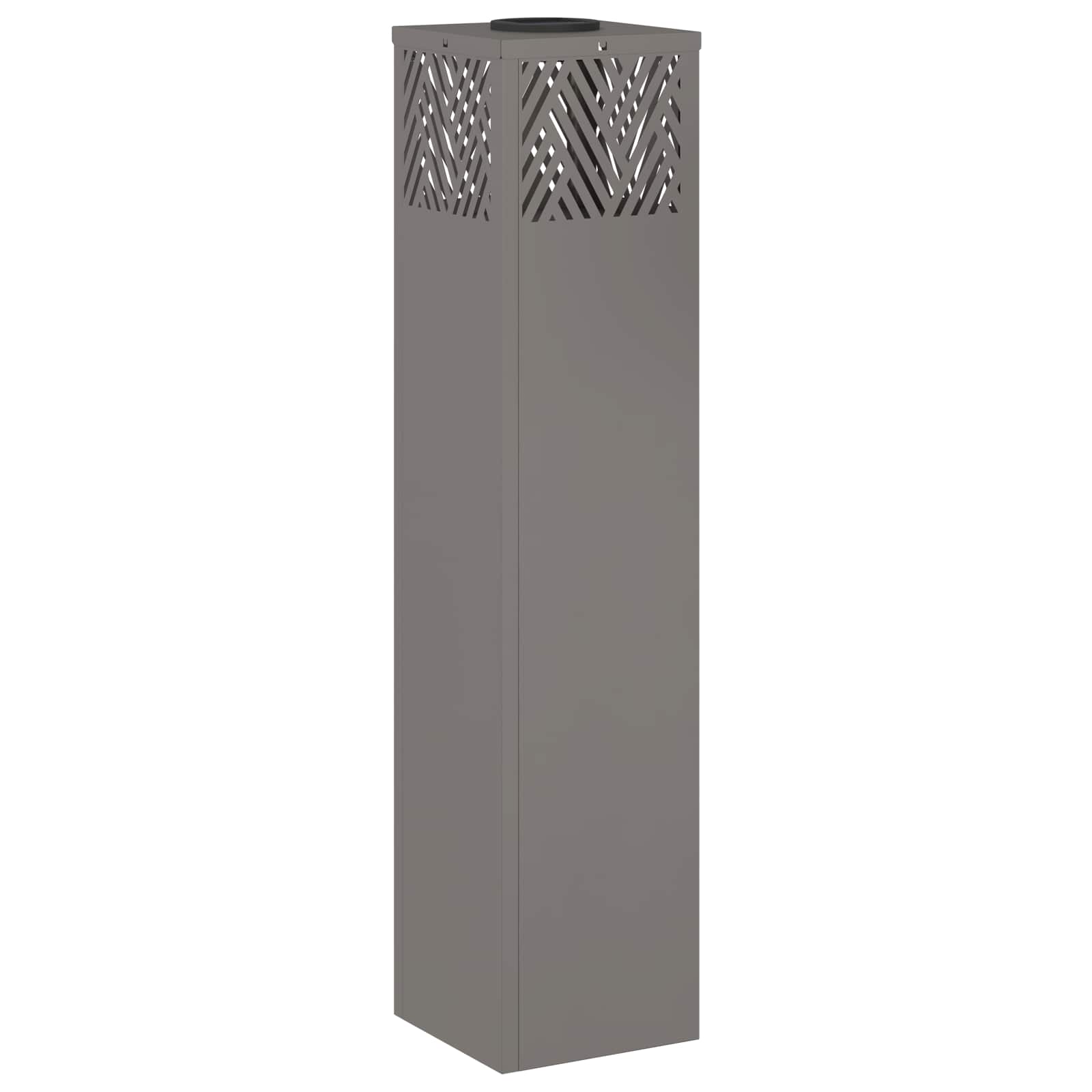 Solar Led Pad Licht Visgraat 2 Pcs 18 x 18 x 80 cm Cortenstaal