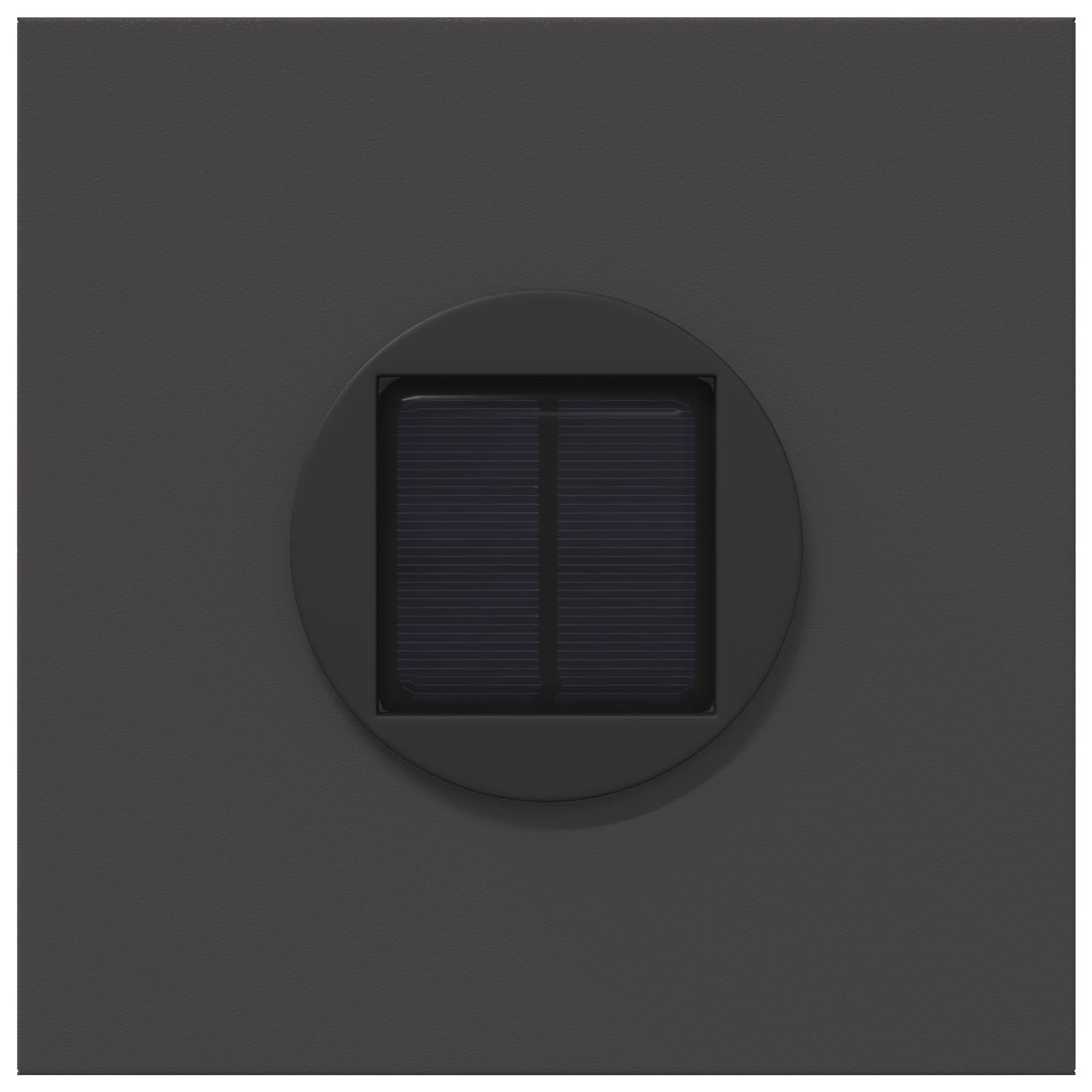 Solar Led Pad Licht 2 Pcs Koudgewalst Staal 18 x 18 x 50 cm Zwart Vijf-blaadjes bloem