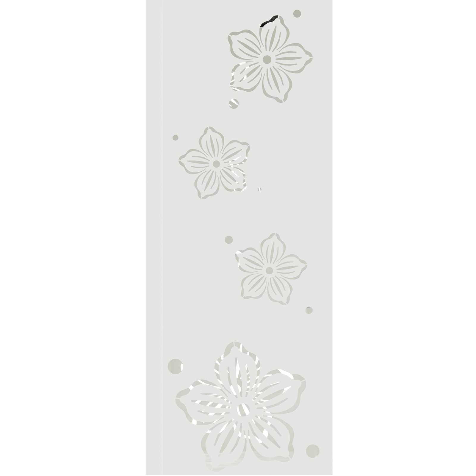 Solar Led Pad Licht 2 Pcs Koudgewalst Staal 18 x 18 x 50 cm Wit Vijf-blaadjes bloem