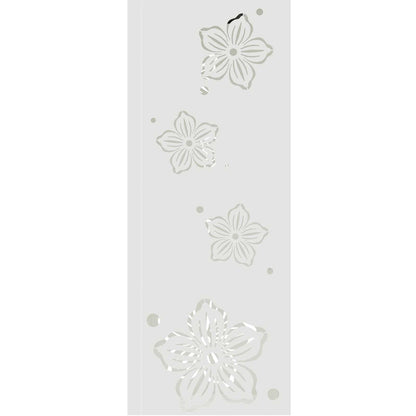 Solar Led Pad Licht 2 Pcs Koudgewalst Staal 18 x 18 x 50 cm Wit Vijf-blaadjes bloem