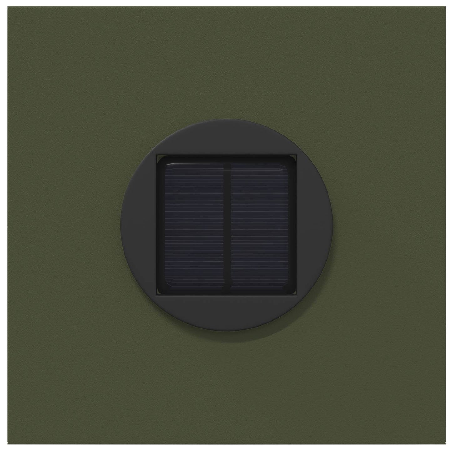 Solar Led Pad Licht 2 Pcs Olijf Groen Koudgewalst Staal 18 x 18 x 50 cm Olijfgroen Vijf-blaadjes bloem