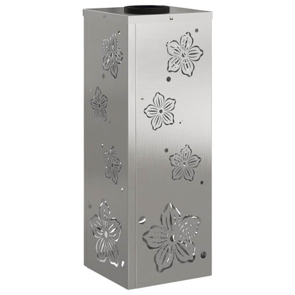 Solar Led Pad Licht 2 Pcs 18 x 18 x 50 cm Roestvrij staal Vijf-blaadjes bloem
