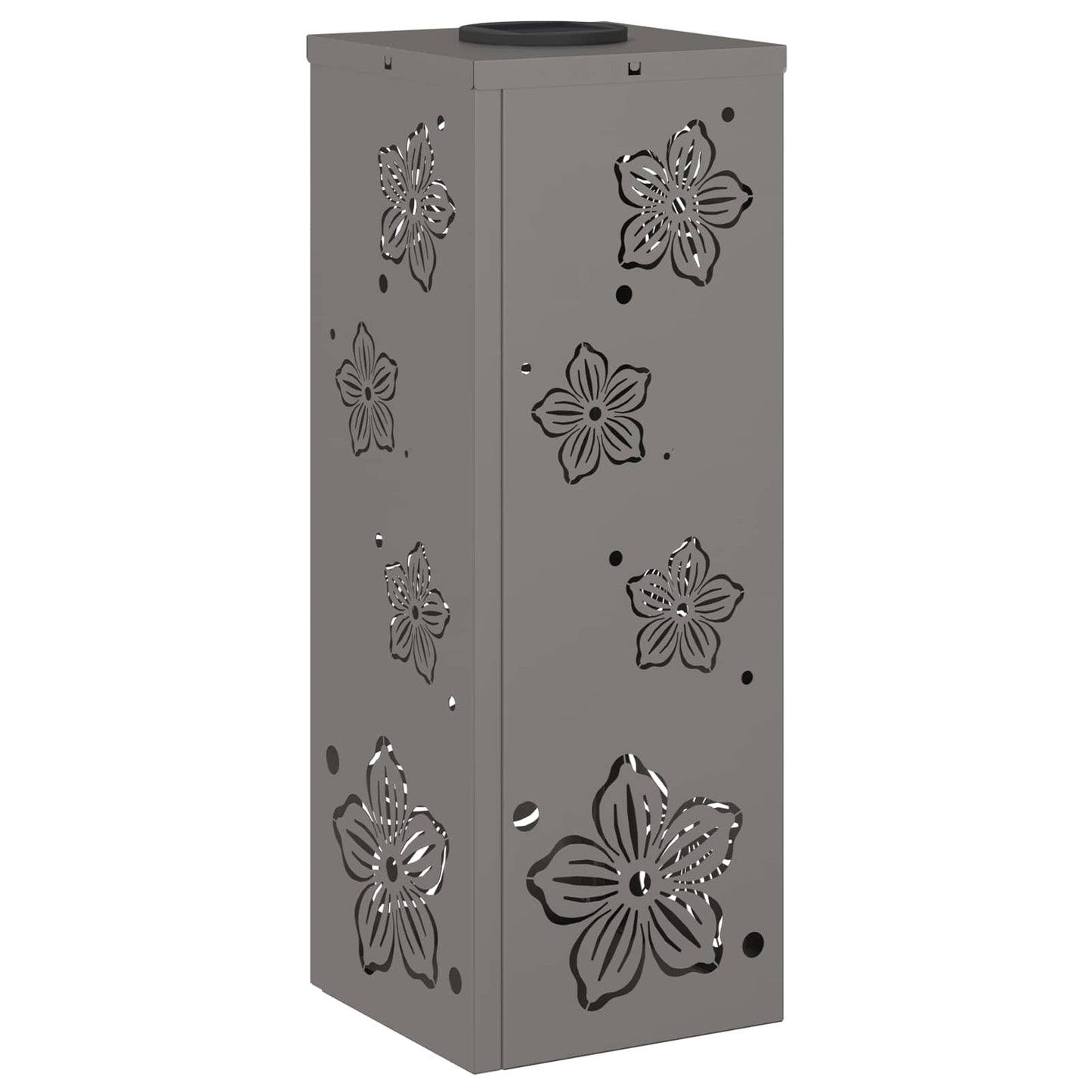 Solar Led Pad Licht 2 Pcs 18 x 18 x 50 cm Cortenstaal Vijf-blaadjes bloem