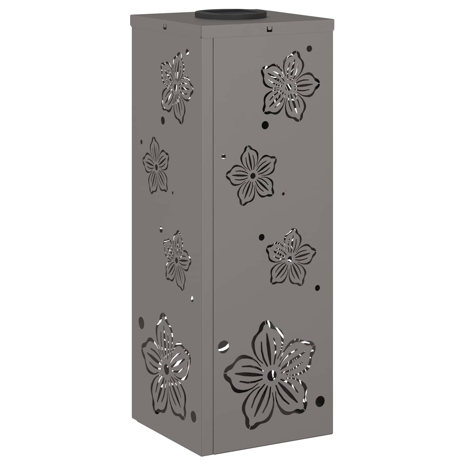 Solar Led Pad Licht 2 Pcs 18 x 18 x 50 cm Cortenstaal Vijf-blaadjes bloem