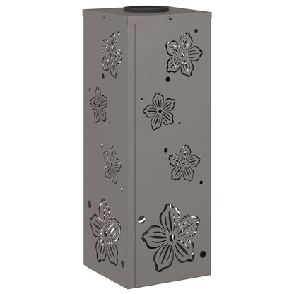 Solar Led Pad Licht 2 Pcs 18 x 18 x 50 cm Cortenstaal Vijf-blaadjes bloem