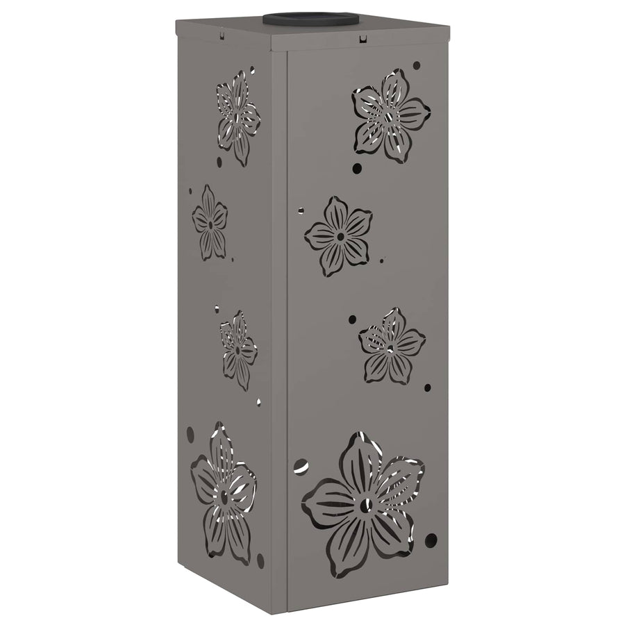 Solar Led Pad Licht 2 Pcs 18 x 18 x 50 cm Cortenstaal Vijf-blaadjes bloem
