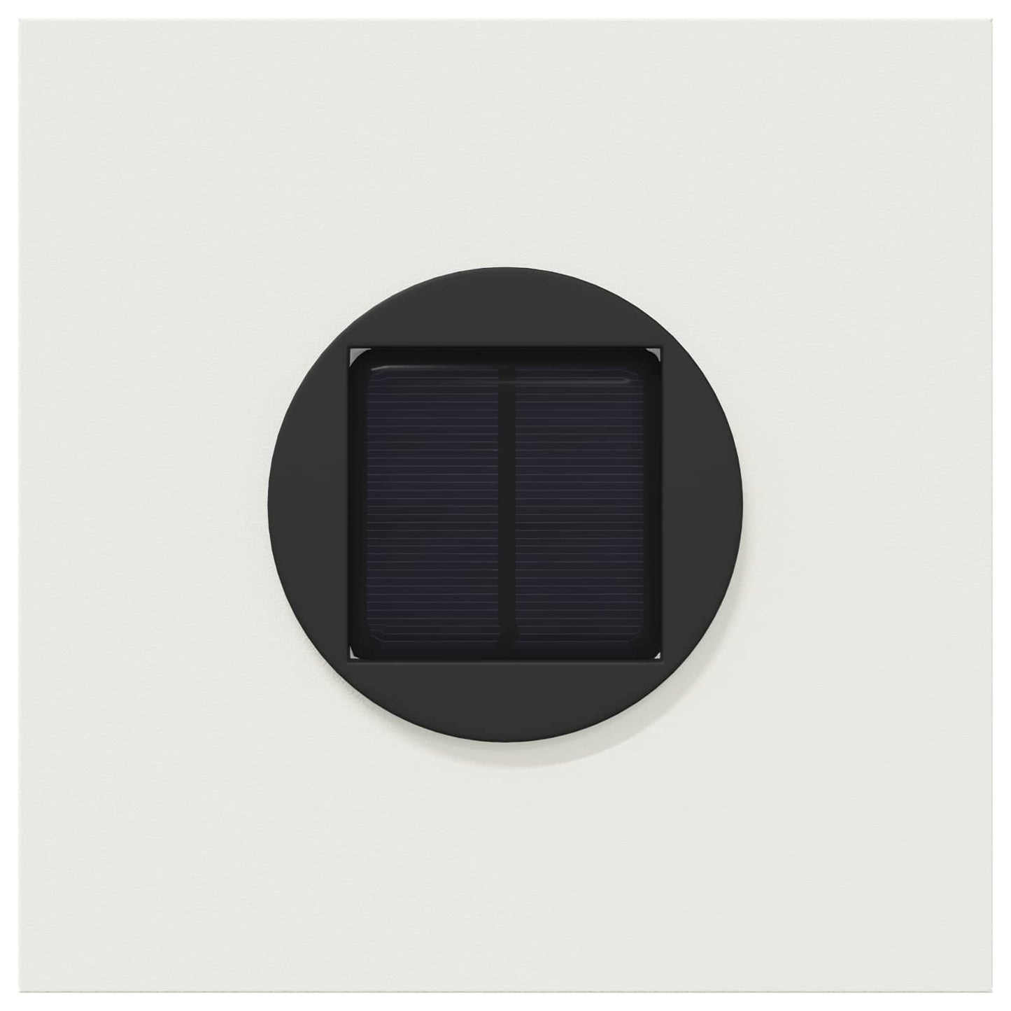 Solar Led Pad Licht 2 Pcs Koudgewalst Staal 18 x 18 x 80 cm Wit Vijf-blaadjes bloem