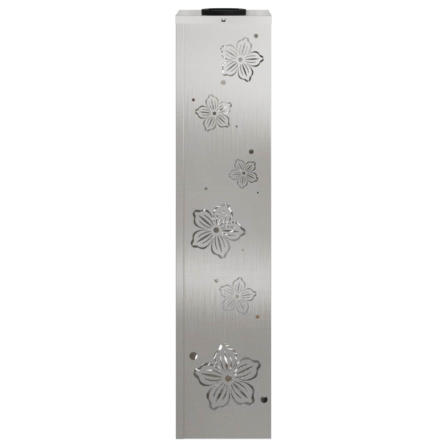 Solar Led Pad Licht 2 Pcs 18 x 18 x 80 cm Roestvrij staal Vijf-blaadjes bloem