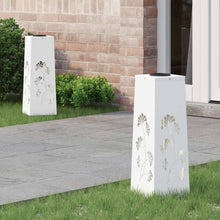 Solar LED Pad Licht 2 pcs Wit Koudgewalst staal
