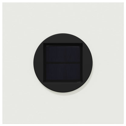 Solar LED Pad Licht 2 pcs Wit Koudgewalst staal