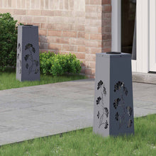 Solar LED Pad Licht 2 pcs Antraciet Koudgewalst staal
