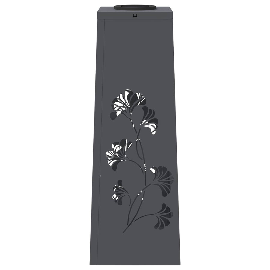 Solar LED Pad Licht 2 pcs Antraciet Koudgewalst staal