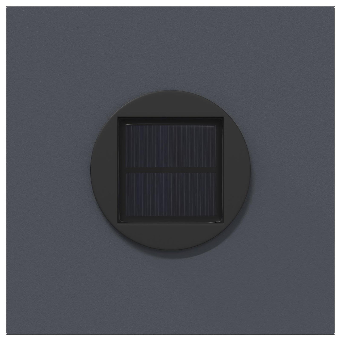 Solar LED Pad Licht 2 pcs Antraciet Koudgewalst staal