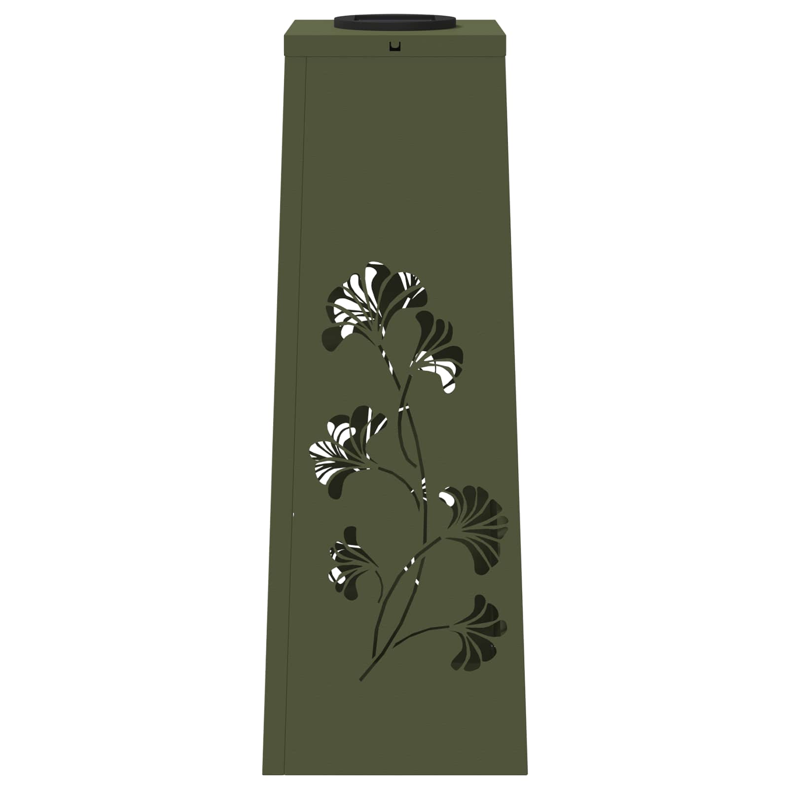 Solar LED Pad Licht 2 pcs Olijf Groen Koudgewalst staal