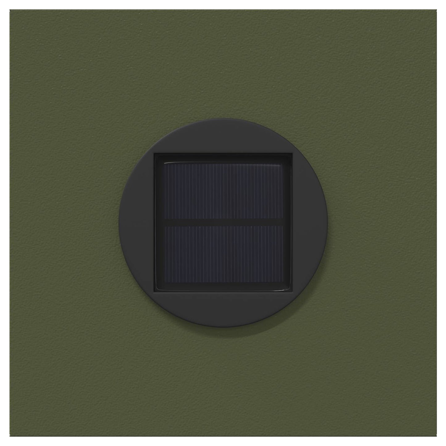 Solar LED Pad Licht 2 pcs Olijf Groen Koudgewalst staal
