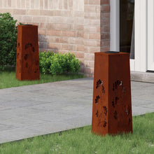 Solar LED Pad Licht 2 pcs Cortenstaal Cortenstaal