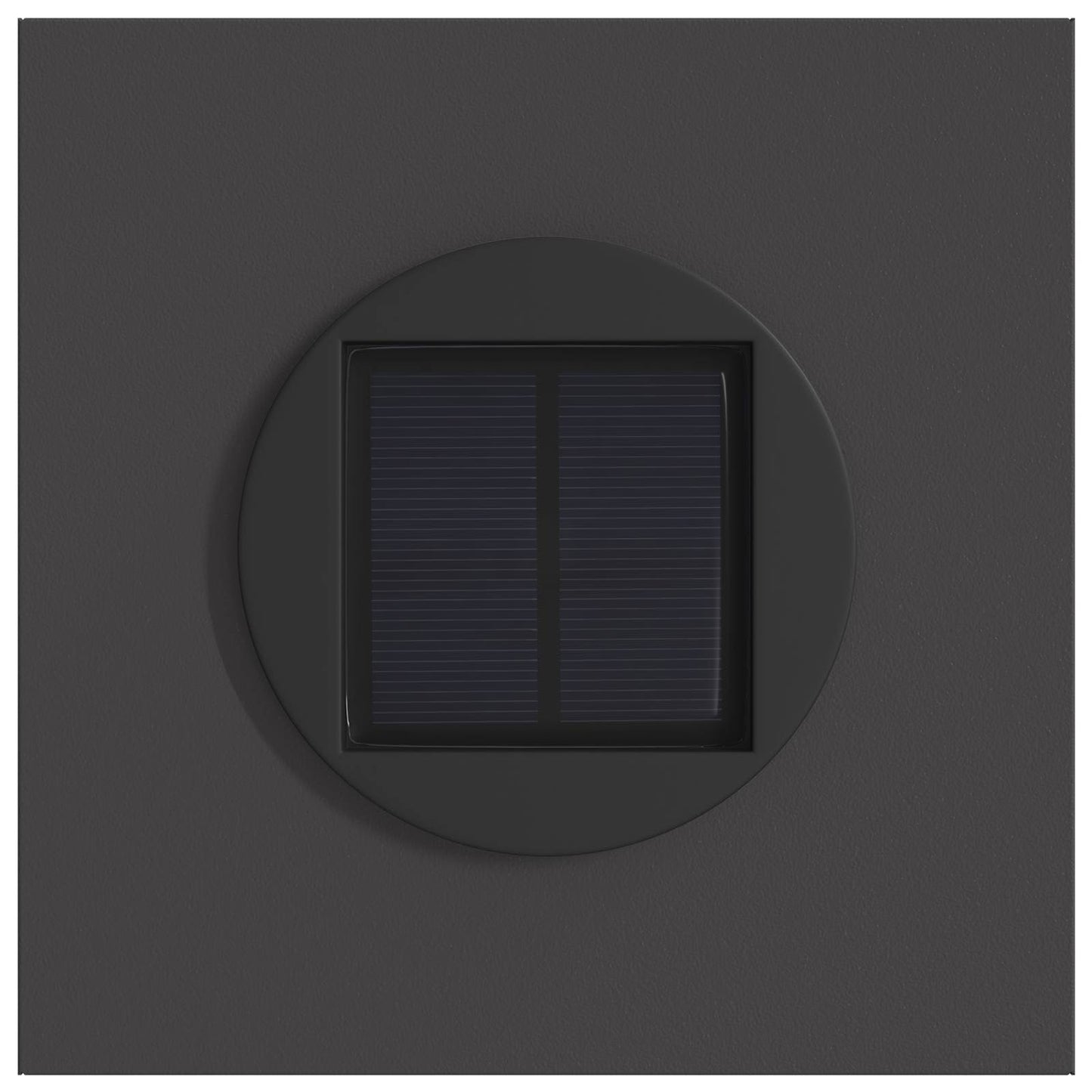 Solar Led Pad Licht 2 Pcs Koudgewalst Staal 18 x 18 x 80 cm Zwart Tak patroon