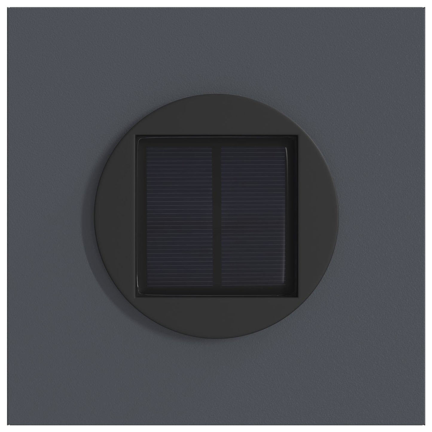 Solar Led Pad Licht 2 Pcs Koudgewalst Staal 18 x 18 x 80 cm Antraciet Tak patroon