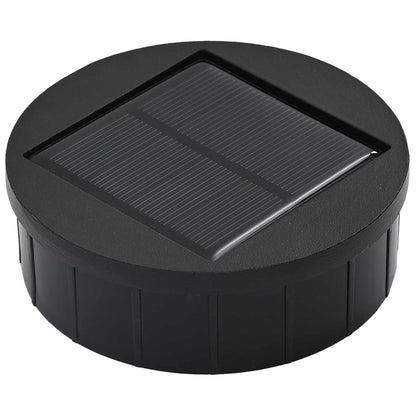 Solar Led Pad Licht 2 Pcs Olijf Groen Koudgewalst Staal 18 x 18 x 80 cm Olijfgroen Tak patroon