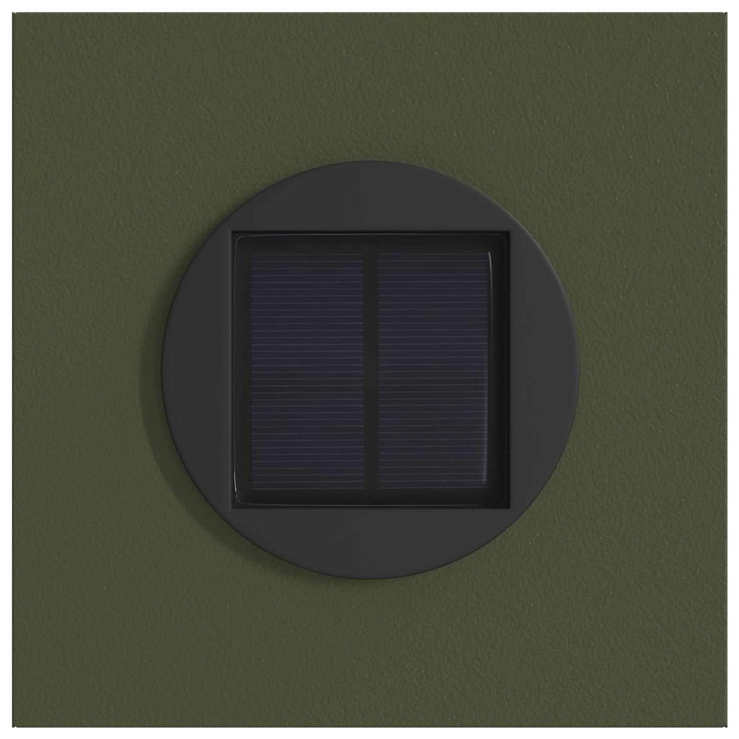 Solar Led Pad Licht 2 Pcs Olijf Groen Koudgewalst Staal 18 x 18 x 80 cm Olijfgroen Tak patroon