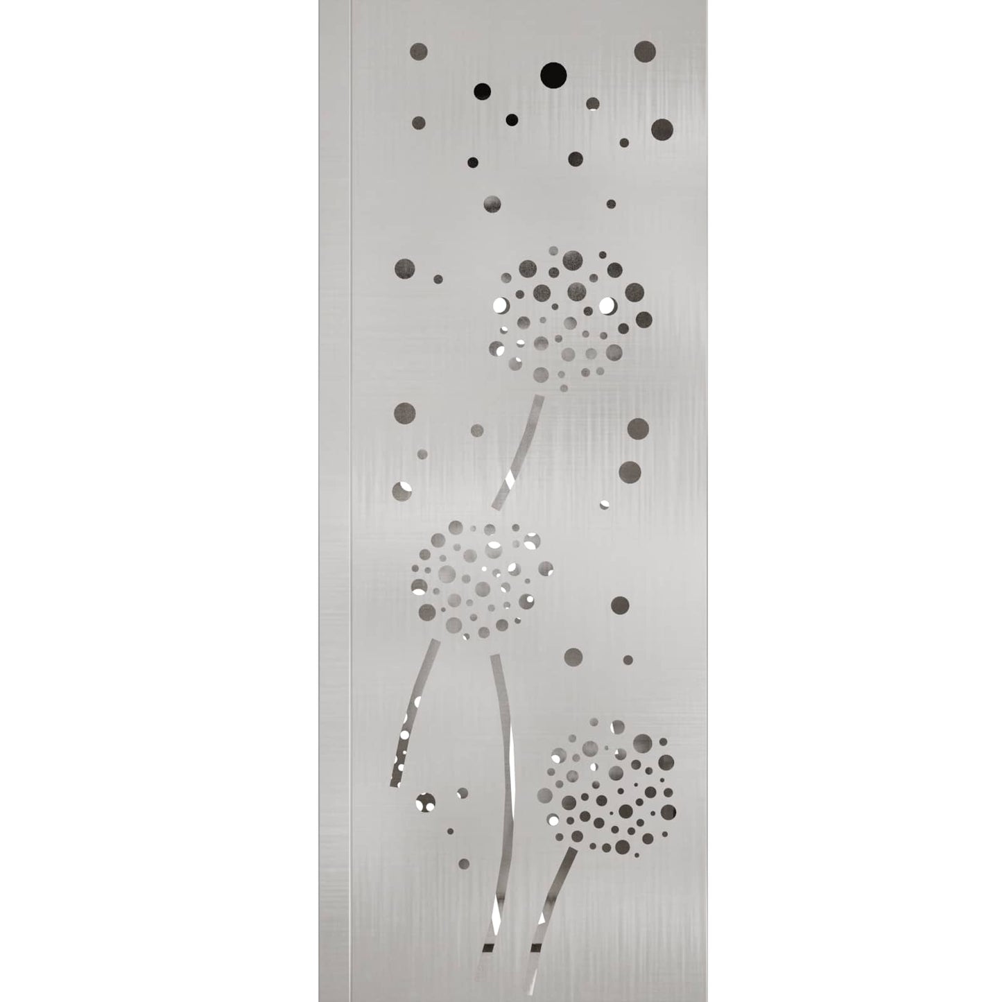 Solar Led Pad Licht 2 Pcs 18 x 18 x 50 cm Roestvrij staal Paardenbloem patroon