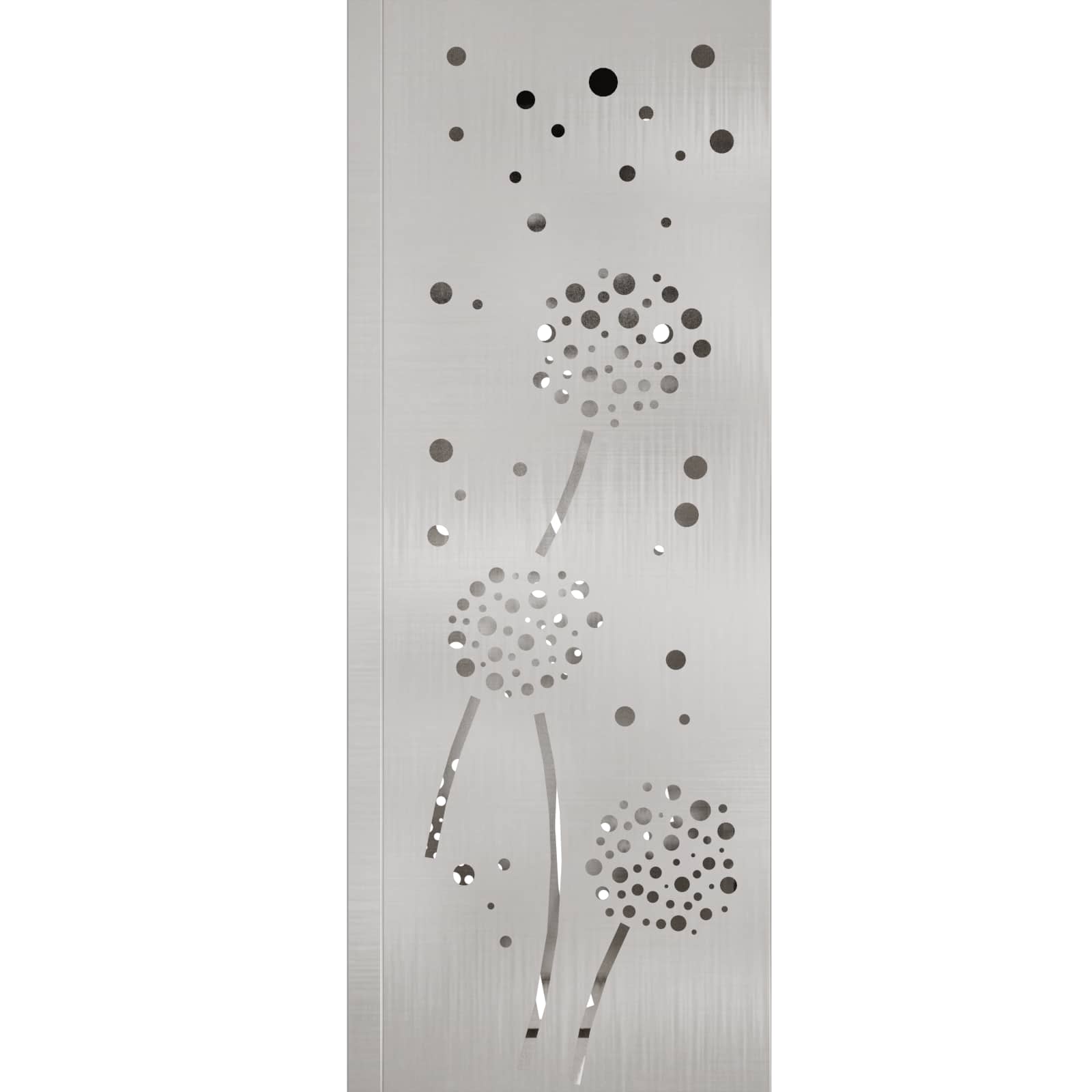 Solar Led Pad Licht 2 Pcs 18 x 18 x 50 cm Roestvrij staal Paardenbloem patroon