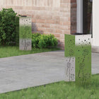 Solar LED pad licht 2 stuks roestvrij staal 50 cm