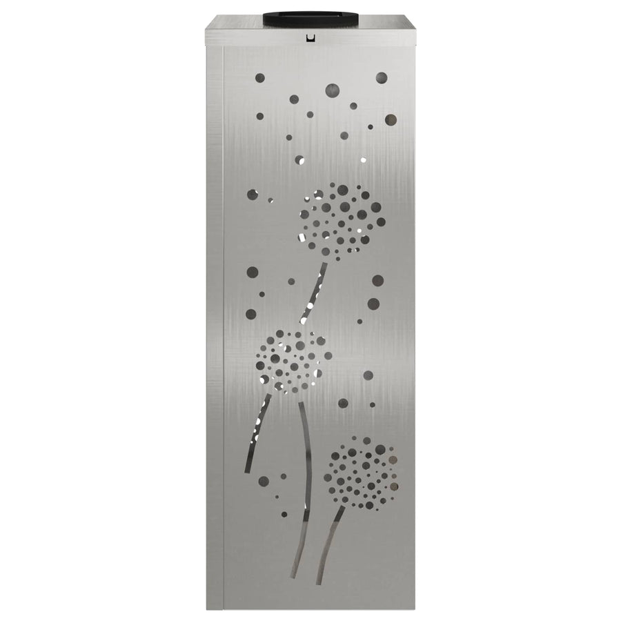 Solar Led Pad Licht 2 Pcs 18 x 18 x 50 cm Roestvrij staal Paardenbloem patroon