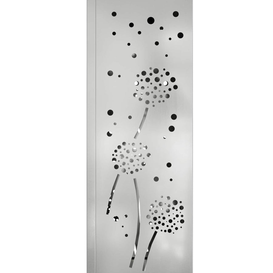 Solar Led Pad Licht 2 Pcs Gegalvaniseerd Gegalvaniseerd 18 x 18 x 50 cm Geëgalvaniseerd staal Paardenbloem patroon
