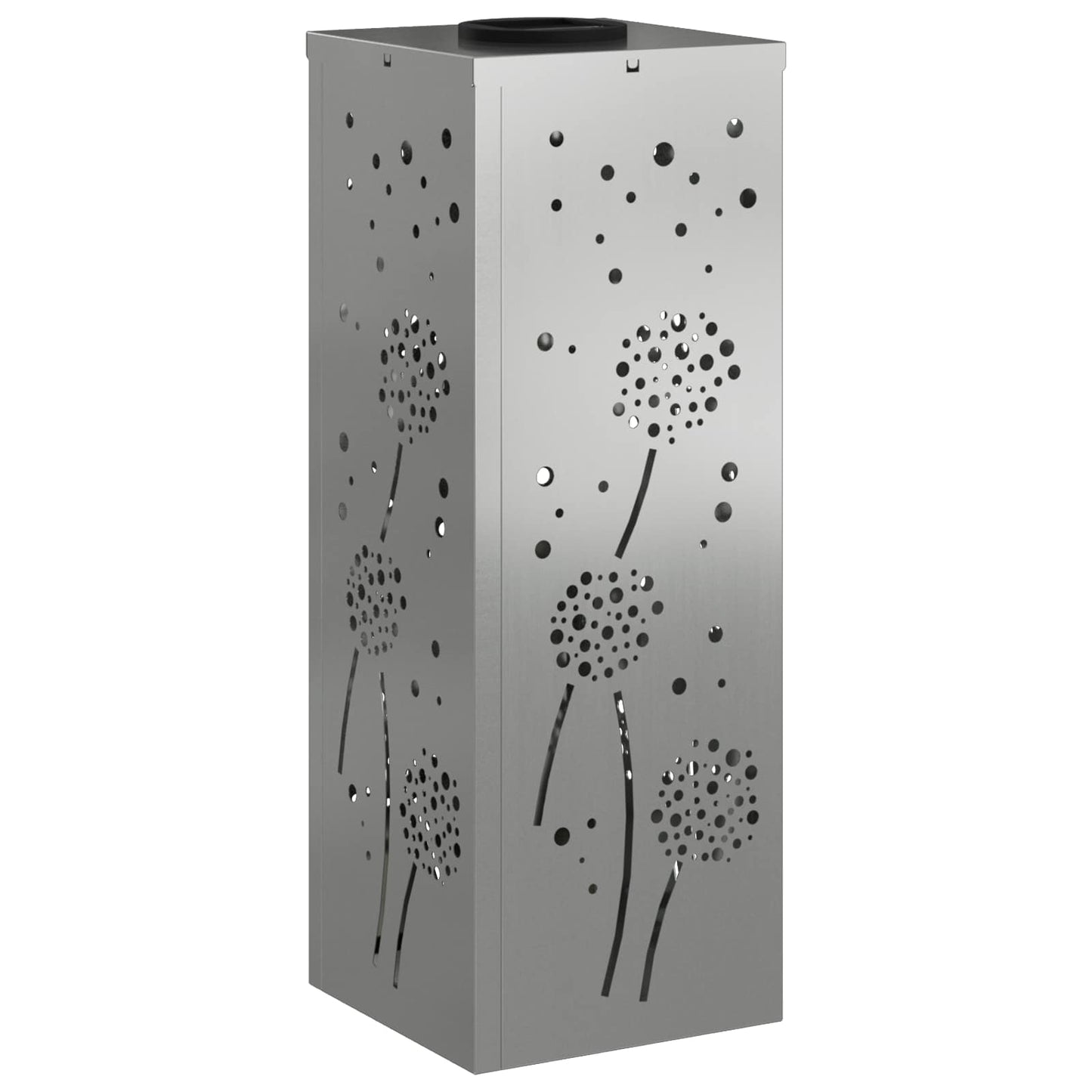 Solar Led Pad Licht 2 Pcs Gegalvaniseerd Gegalvaniseerd 18 x 18 x 50 cm Geëgalvaniseerd staal Paardenbloem patroon
