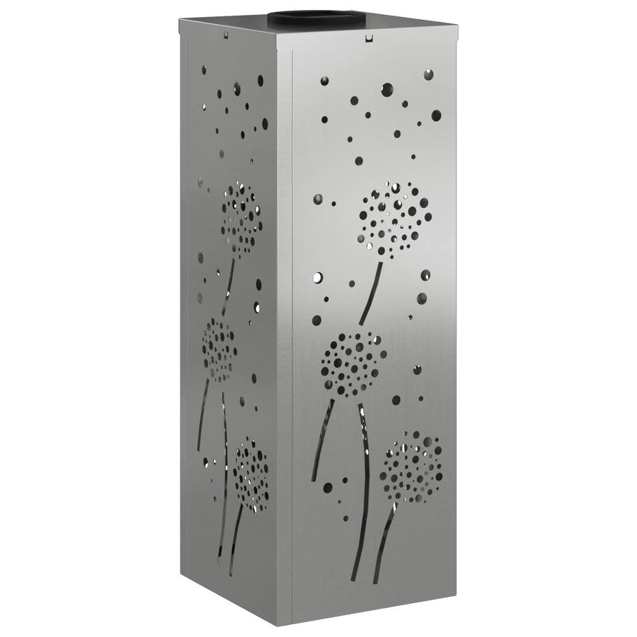 Solar Led Pad Licht 2 Pcs Gegalvaniseerd Gegalvaniseerd 18 x 18 x 50 cm Geëgalvaniseerd staal Paardenbloem patroon