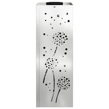 Solar Led Pad Licht 2 Pcs Gegalvaniseerd Gegalvaniseerd 18 x 18 x 50 cm Geëgalvaniseerd staal Paardenbloem patroon