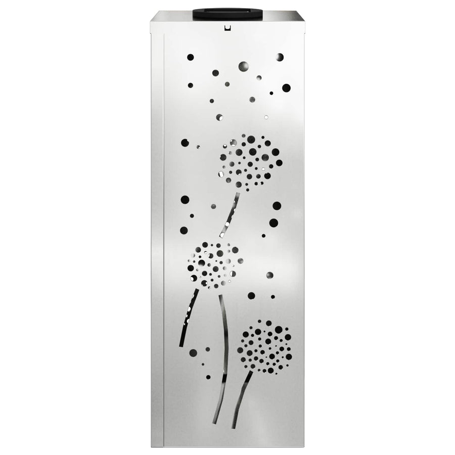 Solar Led Pad Licht 2 Pcs Gegalvaniseerd Gegalvaniseerd 18 x 18 x 50 cm Geëgalvaniseerd staal Paardenbloem patroon