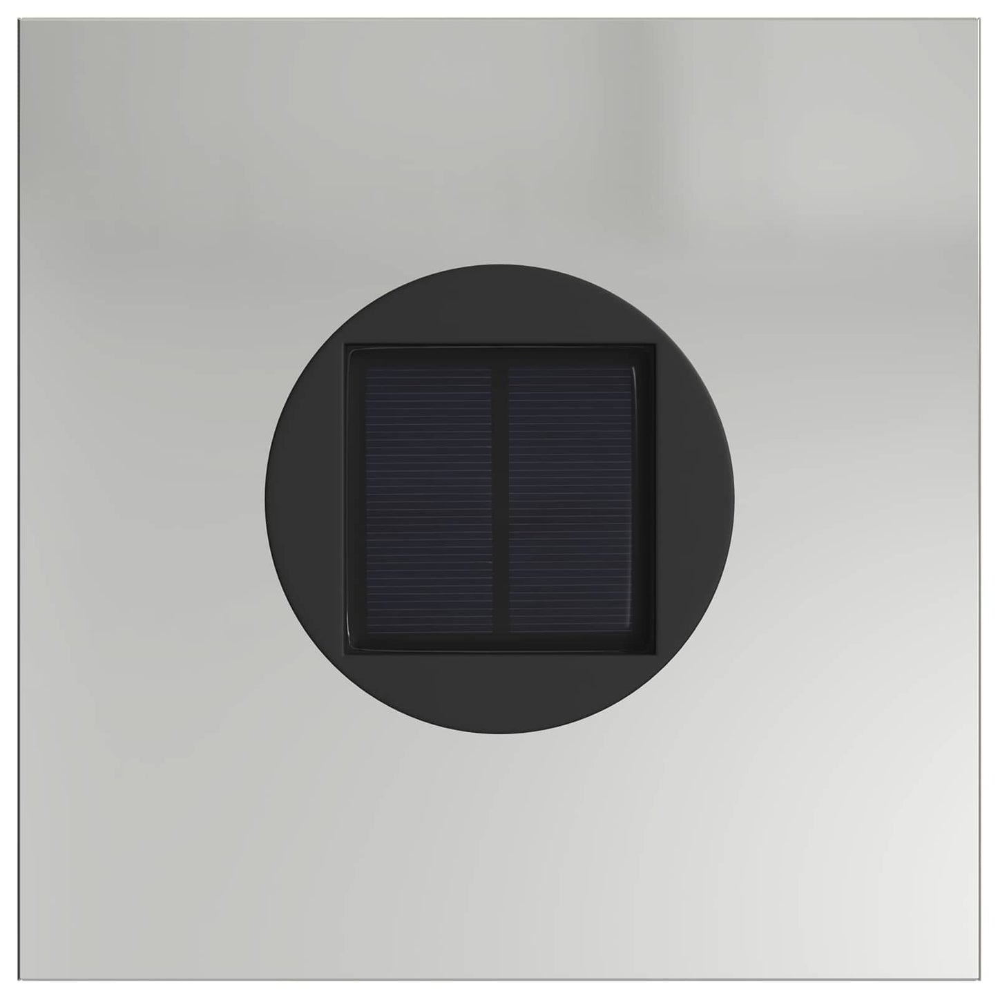 Solar Led Pad Licht 2 Pcs Gegalvaniseerd Gegalvaniseerd 18 x 18 x 50 cm Geëgalvaniseerd staal Paardenbloem patroon