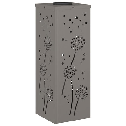 Solar Led Pad Licht 2 Pcs 18 x 18 x 50 cm Cortenstaal Paardenbloem patroon