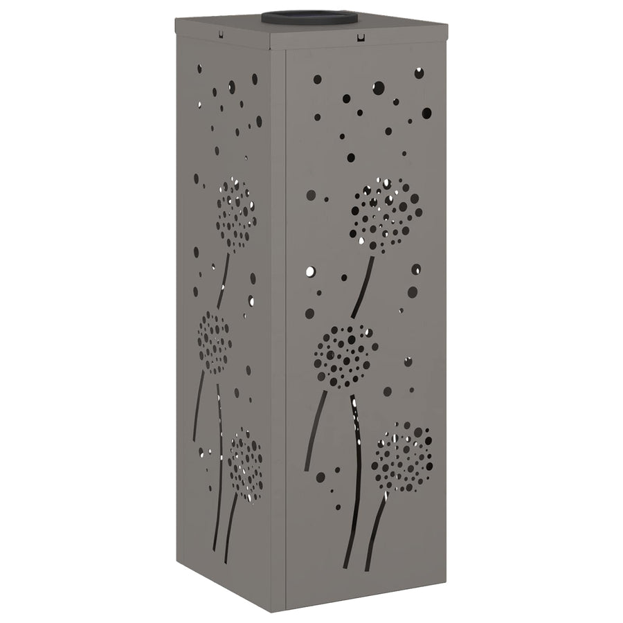 Solar Led Pad Licht 2 Pcs 18 x 18 x 50 cm Cortenstaal Paardenbloem patroon