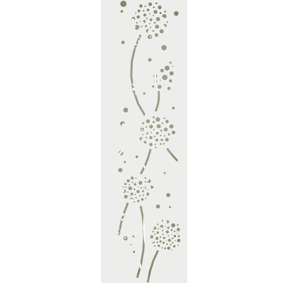 Solar Led Pad Licht 2 Pcs Koudgewalst Staal 18 x 18 x 80 cm Wit Paardenbloem patroon
