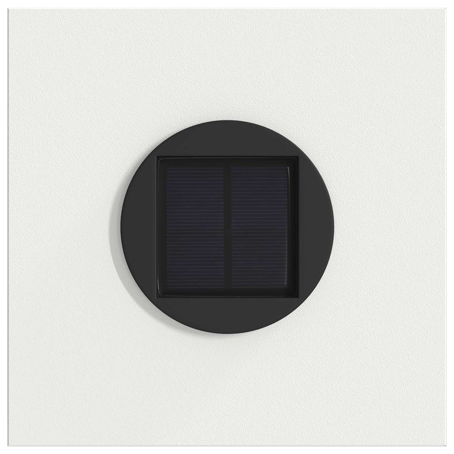 Solar Led Pad Licht 2 Pcs Koudgewalst Staal 18 x 18 x 80 cm Wit Paardenbloem patroon