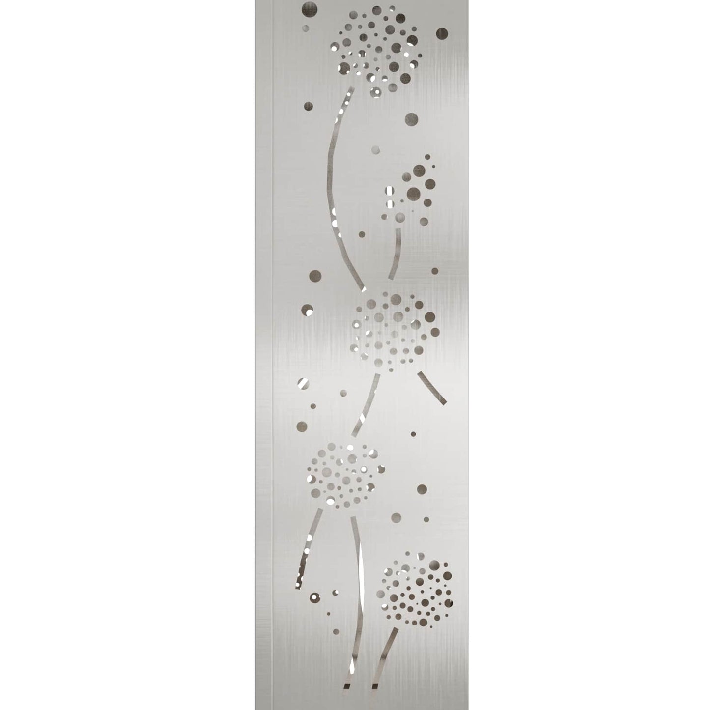 Solar Led Pad Licht 2 Pcs 18 x 18 x 80 cm Roestvrij staal Paardenbloem patroon