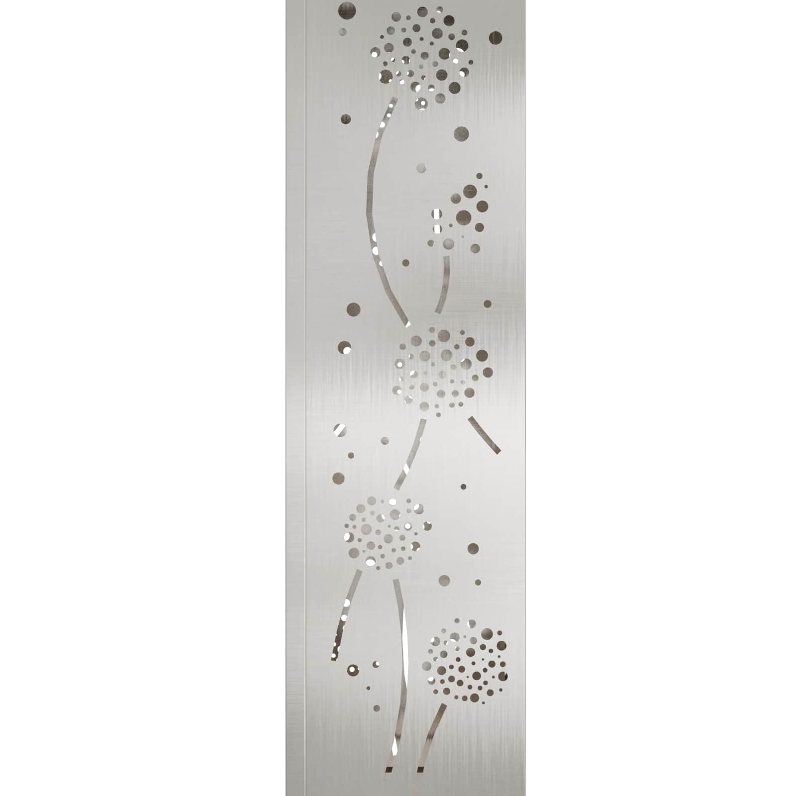 Solar Led Pad Licht 2 Pcs 18 x 18 x 80 cm Roestvrij staal Paardenbloem patroon