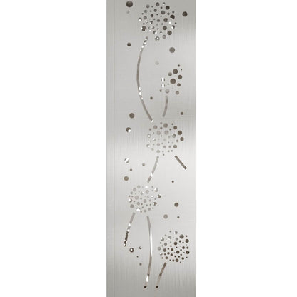 Solar Led Pad Licht 2 Pcs 18 x 18 x 80 cm Roestvrij staal Paardenbloem patroon