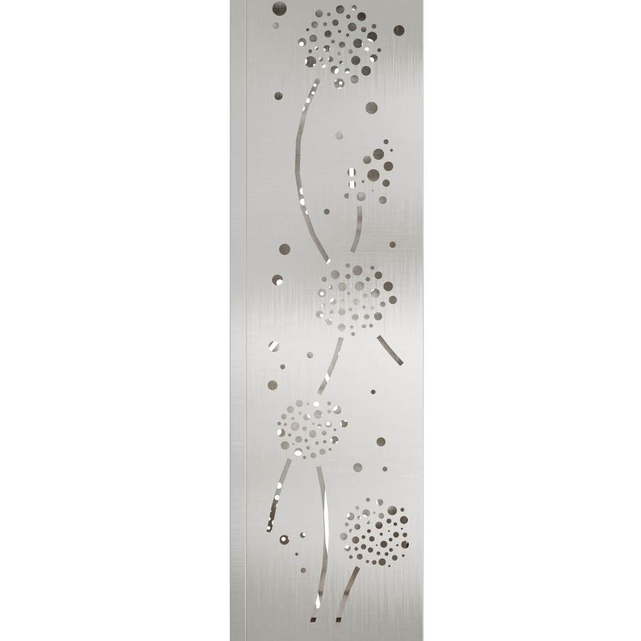 Solar Led Pad Licht 2 Pcs 18 x 18 x 80 cm Roestvrij staal Paardenbloem patroon